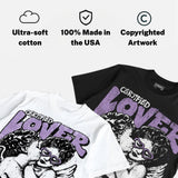Hydrangeas 10s DopeSkill Oversize Print T-Shirt Real Ones Choose Loyalty Graphic