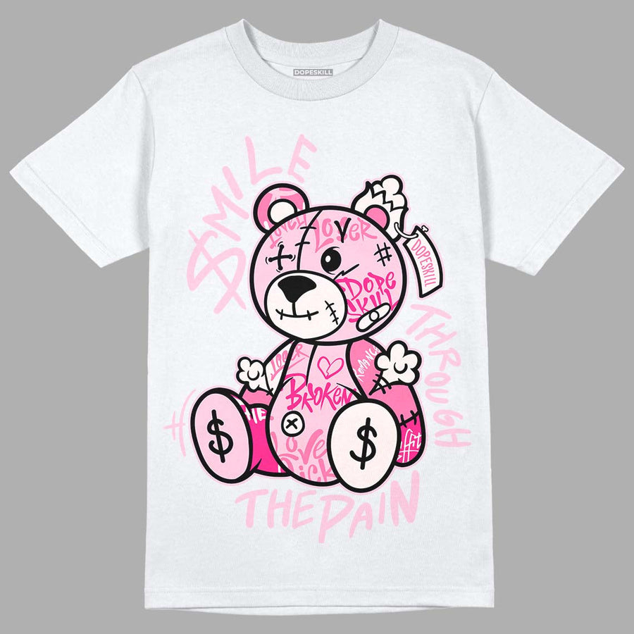 Dunk Low Pink Foam DopeSkill T-Shirt Smile Through The Pain Graphic