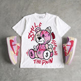 Travis Scott x “Pink Pack” 1s DopeSkill T-Shirt Smile Through The Pain Graphic