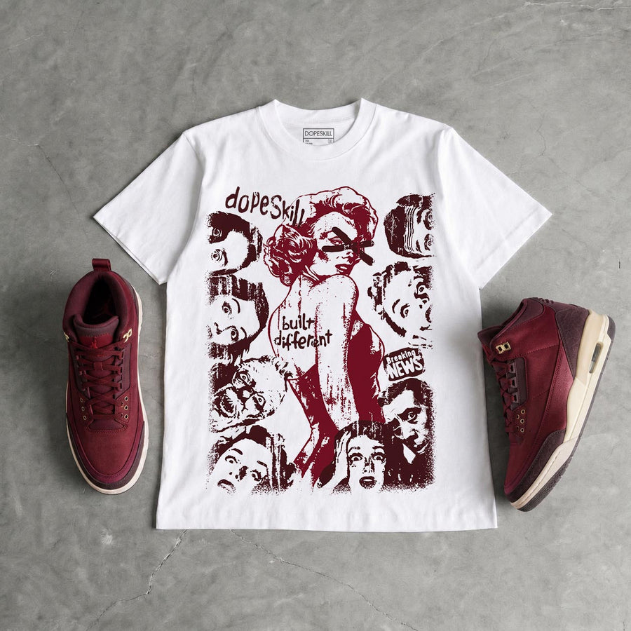 “Bin 23” 3s DopeSkill T-Shirt Built Different Graphic