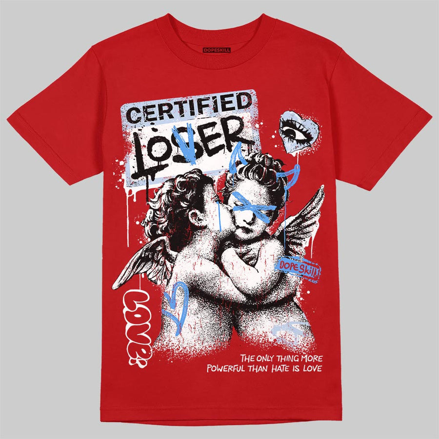Fire Red “Black Tongue” 5s DopeSkill T-Shirt Certified Lover Graphic