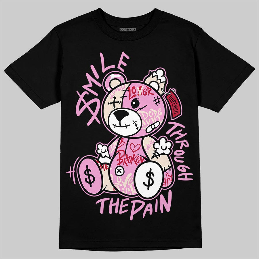Travis Scott x “Pink Pack” 1s DopeSkill T-Shirt Smile Through The Pain Graphic