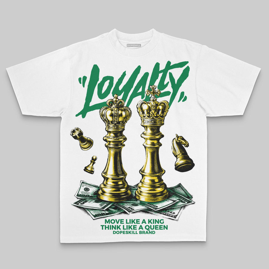 Green Oversize Print 'Loyalty' DopeSkill Graphic T-shirt