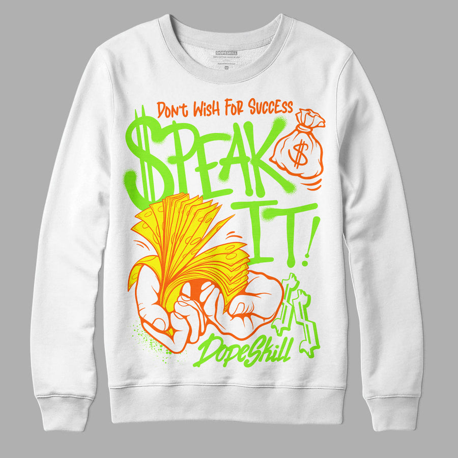 Neon Green Collection DopeSkill Sweatshirt Speak It Graphic