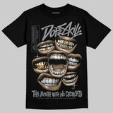 Wolf Grey 5s DopeSkill T-Shirt The Mouth With No Droughts Graphic