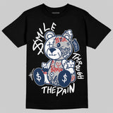 Summit White Navy 4s DopeSkill T-Shirt Smile Through The Pain Graphic