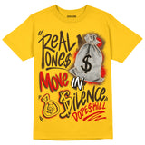 Yellow Collection DopeSkill Gold T-shirt Real Ones Move In Silence Graphic