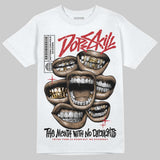 Flight Club 4s DopeSkill T-Shirt The Mouth With No Droughts Graphic