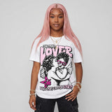 Triple Pink Dunk DopeSkill Oversize Print T-Shirt Real Ones Choose Loyalty Graphic
