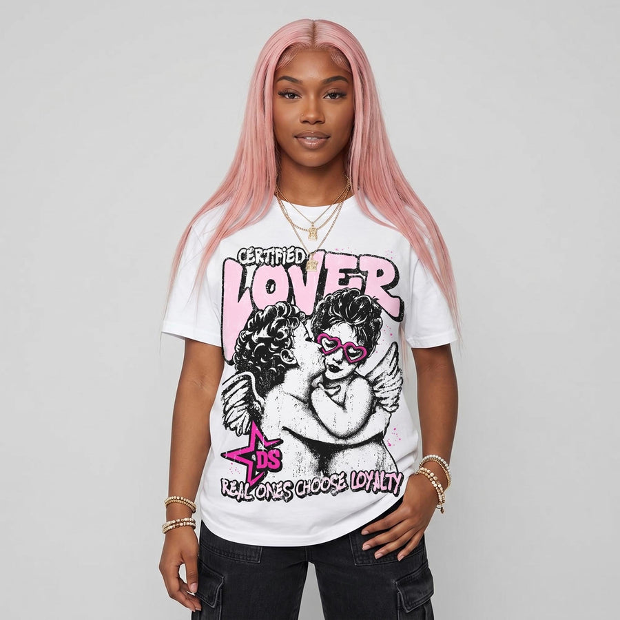 Triple Pink Dunk DopeSkill Oversize Print T-Shirt Real Ones Choose Loyalty Graphic