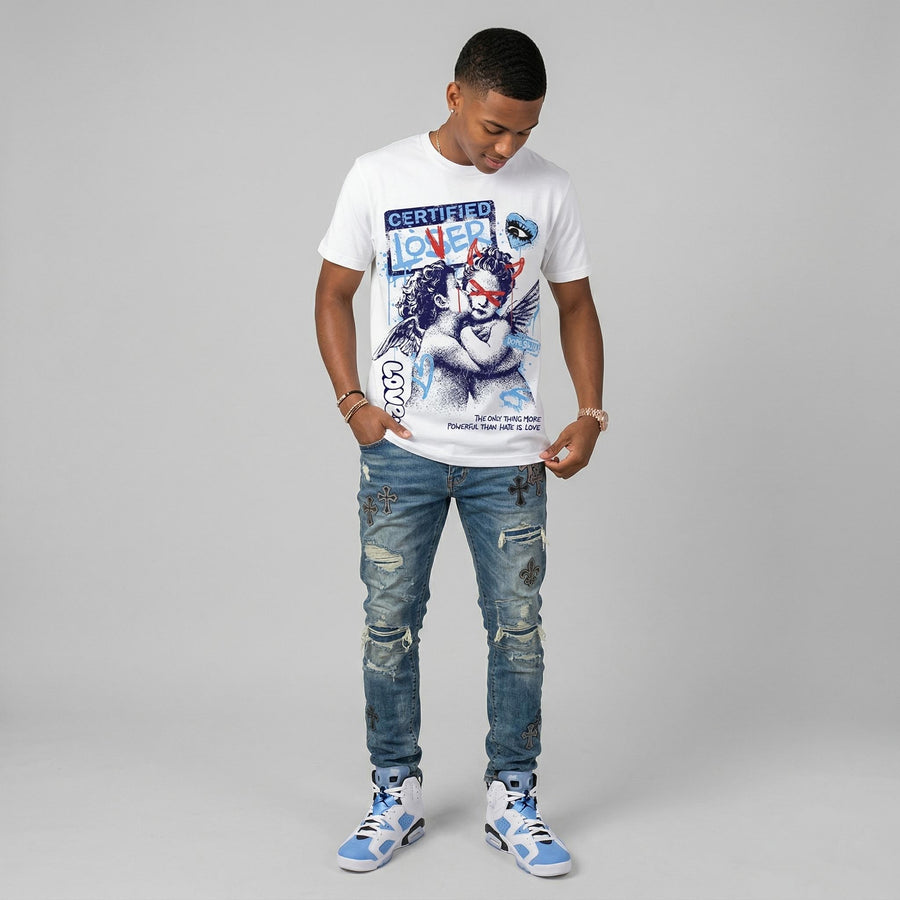 University Blue 6s DopeSkill T-Shirt Certified Lover Graphic