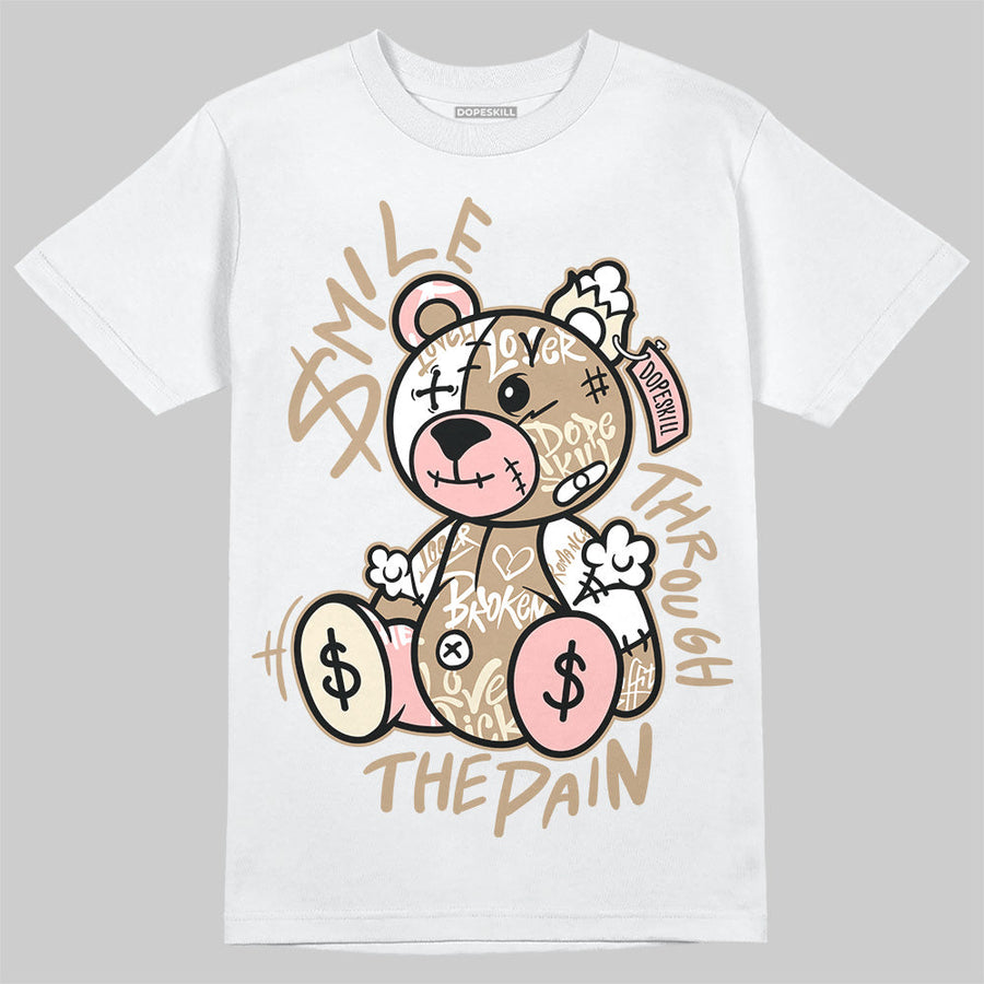 AIR FORCE 1 LINEN DopeSkill T-Shirt Smile Through The Pain Graphic