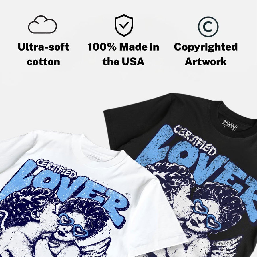 University Blue 6s DopeSkill Oversize Print T-Shirt Real Ones Choose Loyalty Graphic