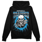 Military Blue 4s DopeSkill Hoodie Sweatshirt Trapped Halloween Graphic