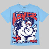 University Blue 6s DopeSkill Oversize Print T-Shirt Real Ones Choose Loyalty Graphic
