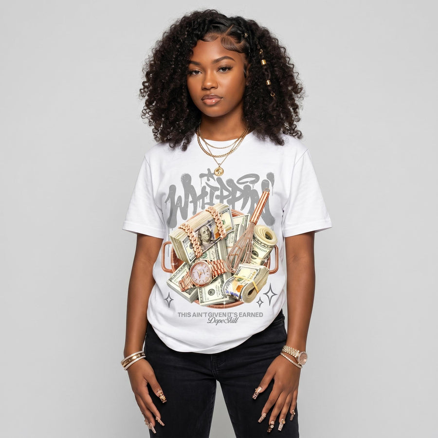 Wolf Grey 5s DopeSkill T-Shirt Whippin Graphic