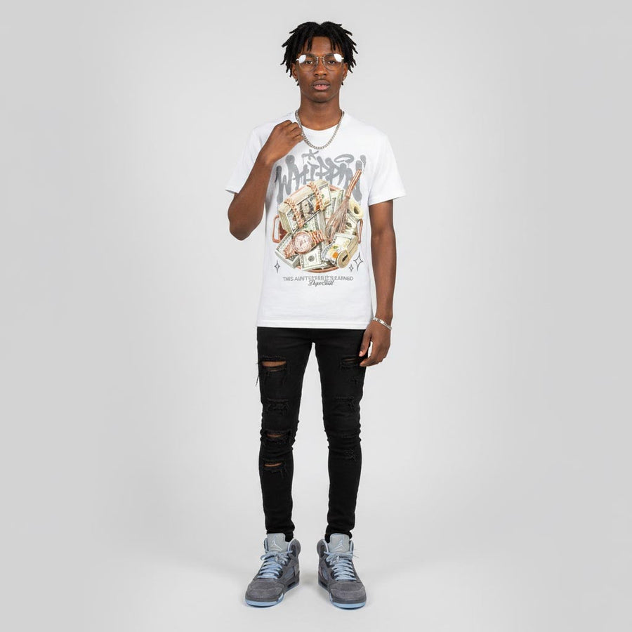 Wolf Grey 5s DopeSkill T-Shirt Whippin Graphic