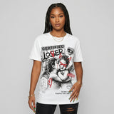 White Cement 4s DopeSkill T-Shirt Certified Lover Graphic