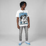 UNC 11s DopeSkill Oversize Print T-Shirt Real Ones Choose Loyalty Graphic