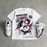 White Cement 4s DopeSkill T-Shirt Certified Lover Graphic