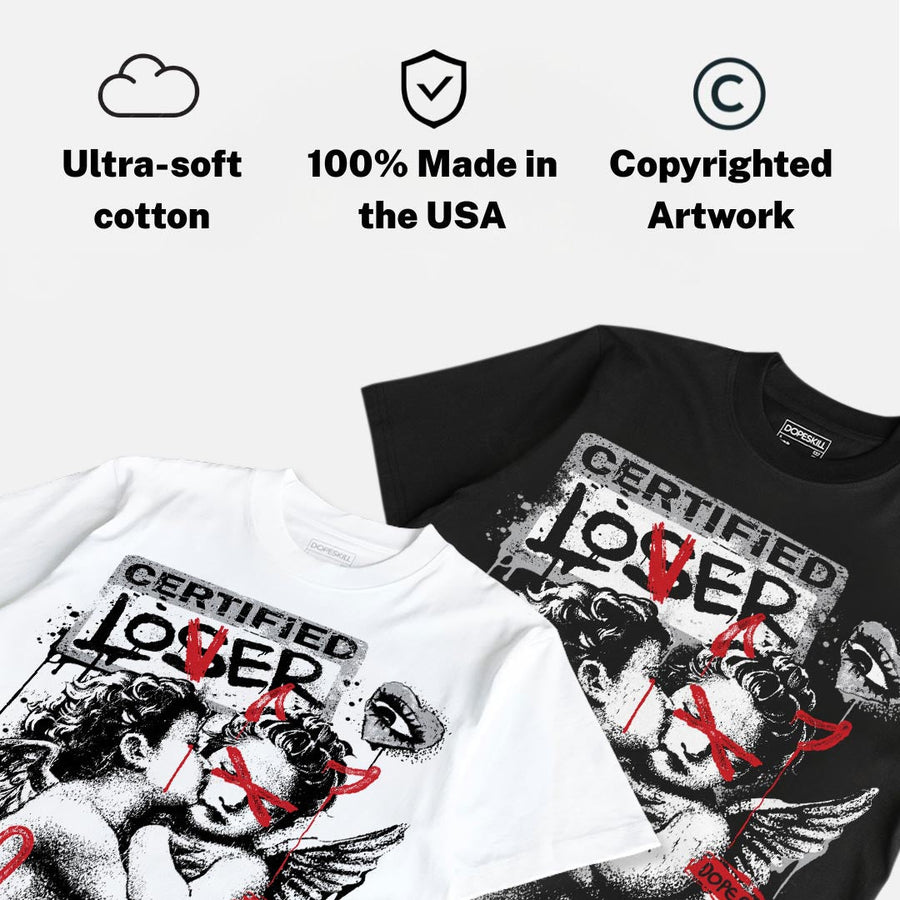 White Cement 4s DopeSkill T-Shirt Certified Lover Graphic