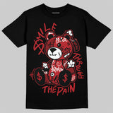 Flu Game 12s DopeSkill T-Shirt Smile Through The Pain Graphic