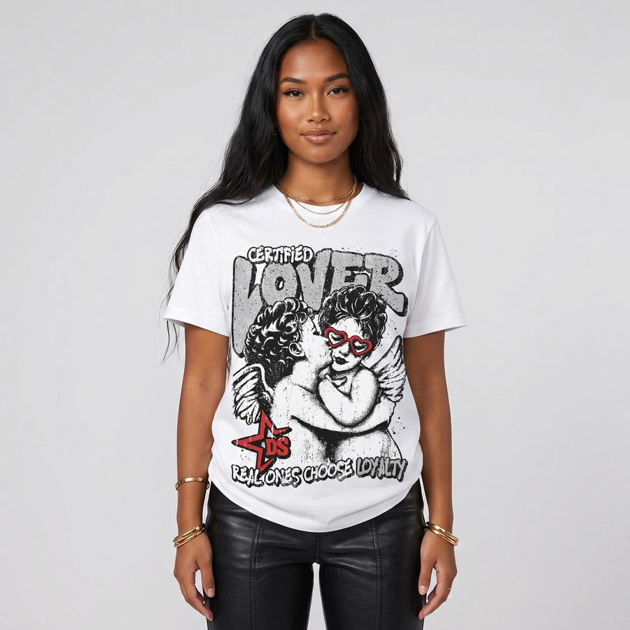 White Cement 4s DopeSkill Oversize Print T-Shirt Real Ones Choose Loyalty Graphic
