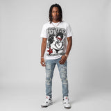 White Cement 4s DopeSkill Oversize Print T-Shirt Real Ones Choose Loyalty Graphic