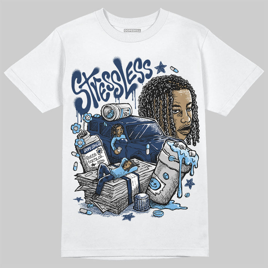 Summit White Navy 4s DopeSkill T-Shirt Stressless Graphic