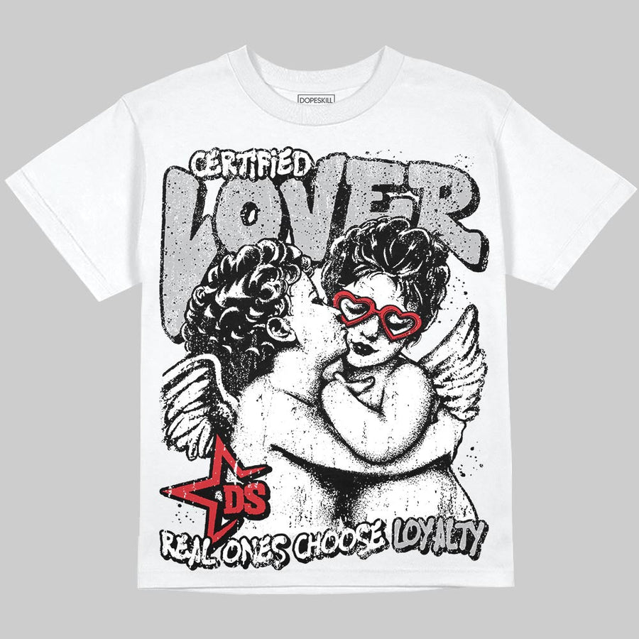 White Cement 4s DopeSkill Oversize Print T-Shirt Real Ones Choose Loyalty Graphic