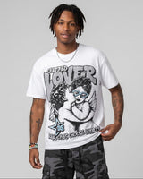 Wolf Grey 5s DopeSkill Oversize Print T-Shirt Real Ones Choose Loyalty Graphic