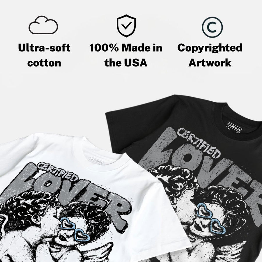 Wolf Grey 5s DopeSkill Oversize Print T-Shirt Real Ones Choose Loyalty Graphic