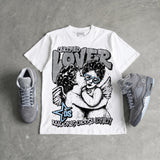Wolf Grey 5s DopeSkill Oversize Print T-Shirt Real Ones Choose Loyalty Graphic