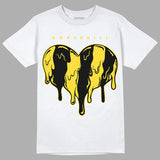 Black Tour Yellow AJ 4 Thunder DopeSkill T-Shirt Slime Drip Heart Graphic