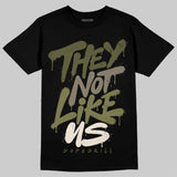 Medium Olive 3s DopeSkill T-Shirt They Not Like Us Graphic