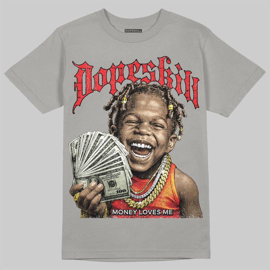 Grey 'Money Loves Me' DopeSkill Graphic T-Shirt