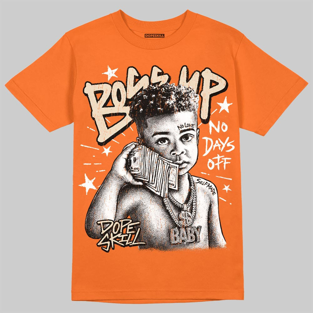 'Orange Citrus' 3s DopeSkill T-Shirt Boss Up Graphic