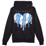 Powder Blue 9s DopeSkill Hoodie Sweatshirt Slime Drip Heart Graphic
