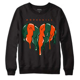 Dunk Low Team Dark Green Orange DopeSkill Sweatshirt Slime Drip Heart Graphic