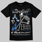 “True Blue” 3s DopeSkill T-Shirt Broken Bones Graphic