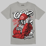 Grey 'Grind Pray' DopeSkill Graphic T-Shirt