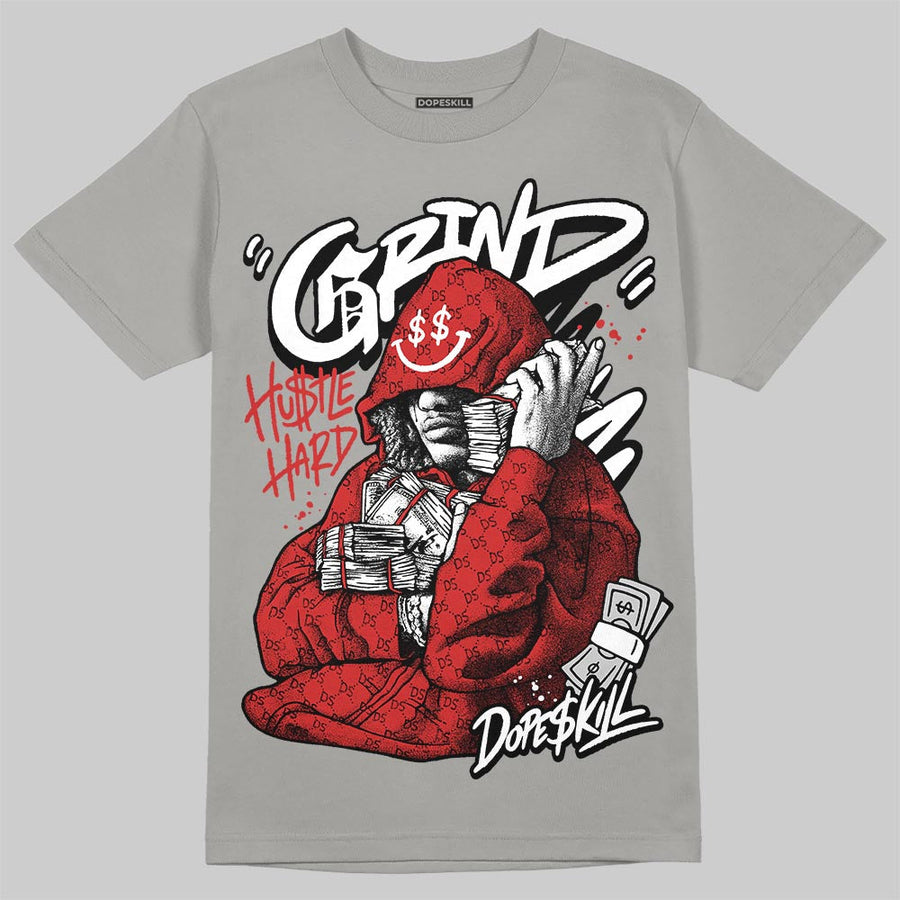 Grey 'Grind Pray' DopeSkill Graphic T-Shirt