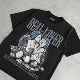 Wolf Grey 5s DopeSkill T-Shirt Real Lover Graphic
