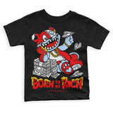 Cherry 11s  DopeSkill Toddler Kids T-shirt Born To Be Rich Graphic