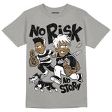 Grey Collection DopeSkill Grey T-shirt No Risk No Story Graphic