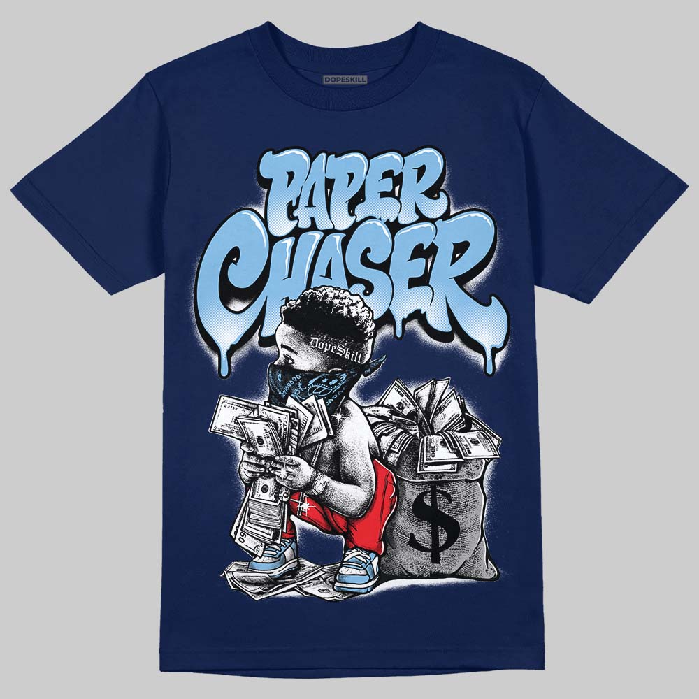 University Blue 'Paper Chaser Boy' DopeSkill Graphic T-Shirt