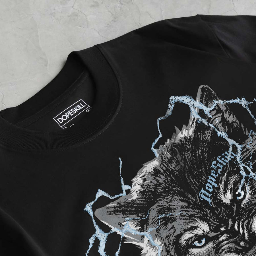 Wolf Grey 5s DopeSkill T-Shirt No Fear Graphic