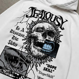 Wolf Grey 5s DopeSkill Hoodie Sweatshirt Jealousy Graphic
