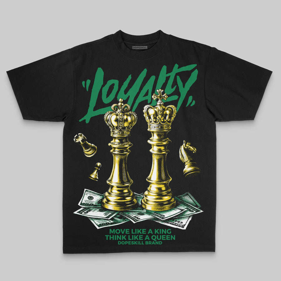 Green Oversize Print 'Loyalty' DopeSkill Graphic T-shirt