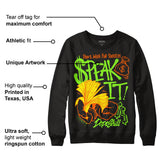 Neon Green Collection DopeSkill Sweatshirt Speak It Graphic